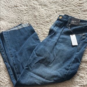Express straight ankle high rise jeans
